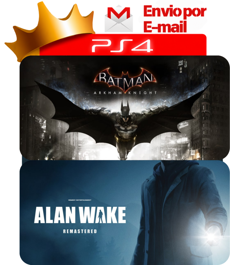 Capa Batman: Arkham Knight + Alan Wake Remastered para PS4 - O Rei dos Games