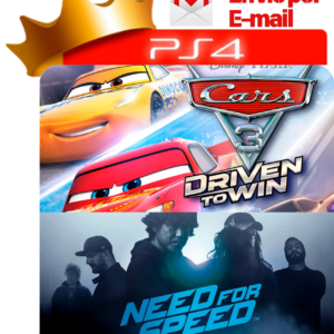 Capa Carros 3 + Need for Speed para PS4 - O Rei dos Games