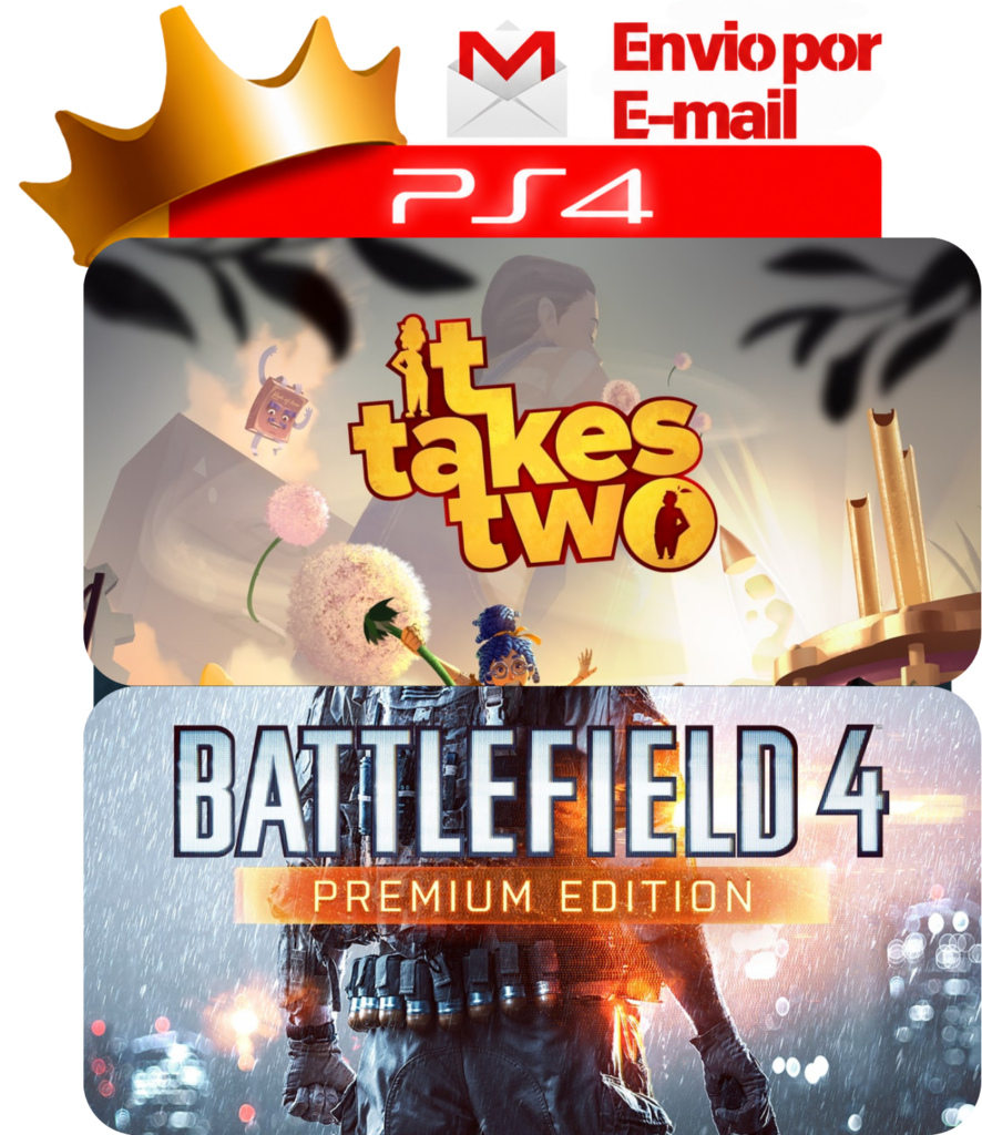 Capa It Takes Two + Battlefield 4 Premium Edition para PS4 - O Rei dos Games