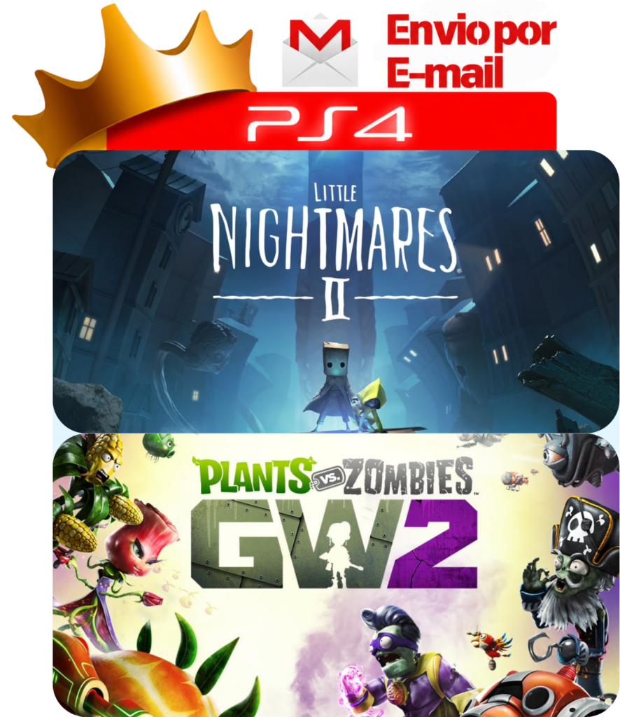 Capa Little Nightmares 2 + Plants vs. Zombies Garden Warfare 2 para PS4 - O Rei dos Games