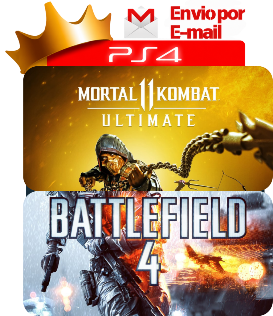 Capa Mortal Kombat 11 Ultimate + Battlefield 4 para PS4 - O Rei dos Games