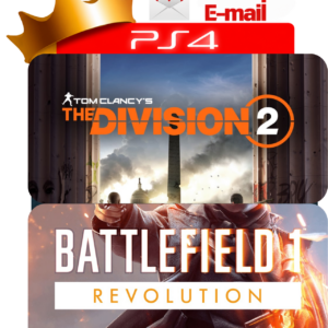 Capa The Division 2 + Battlefield 1 Revolution para PS4 - O Rei dos Games
