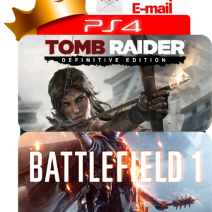 Capa Tomb Raider: Definitive Edition + Battlefield 1 para PS4 - O Rei dos Games