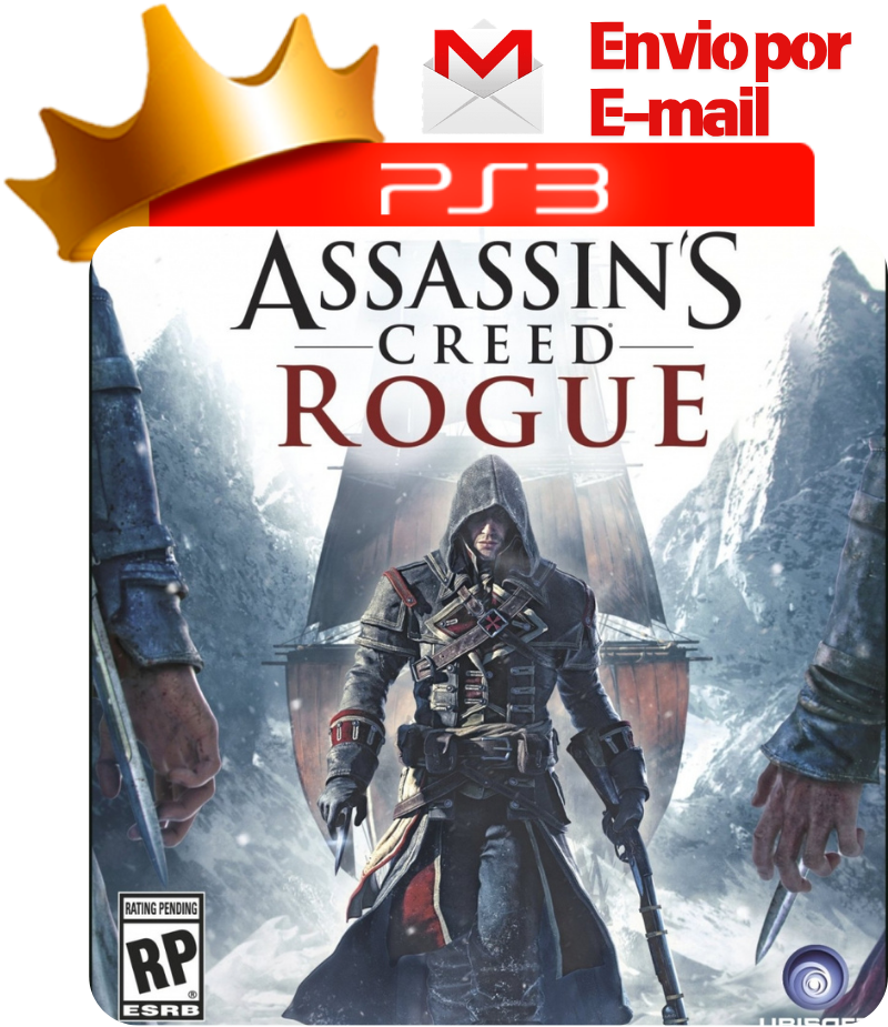 Capa de Assassin's Creed Rogue para PS3 — O Rei dos Games