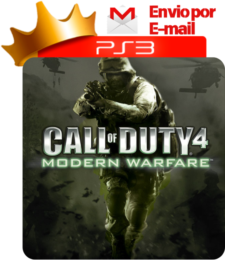 Capa de Call of Duty 4: Modern Warfare para PS3 — O Rei dos Games