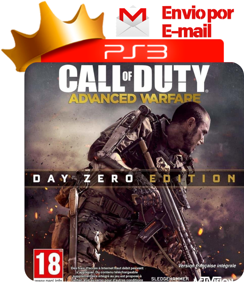 Capa de Call of Duty: Advanced Warfare para PS3 — O Rei dos Games