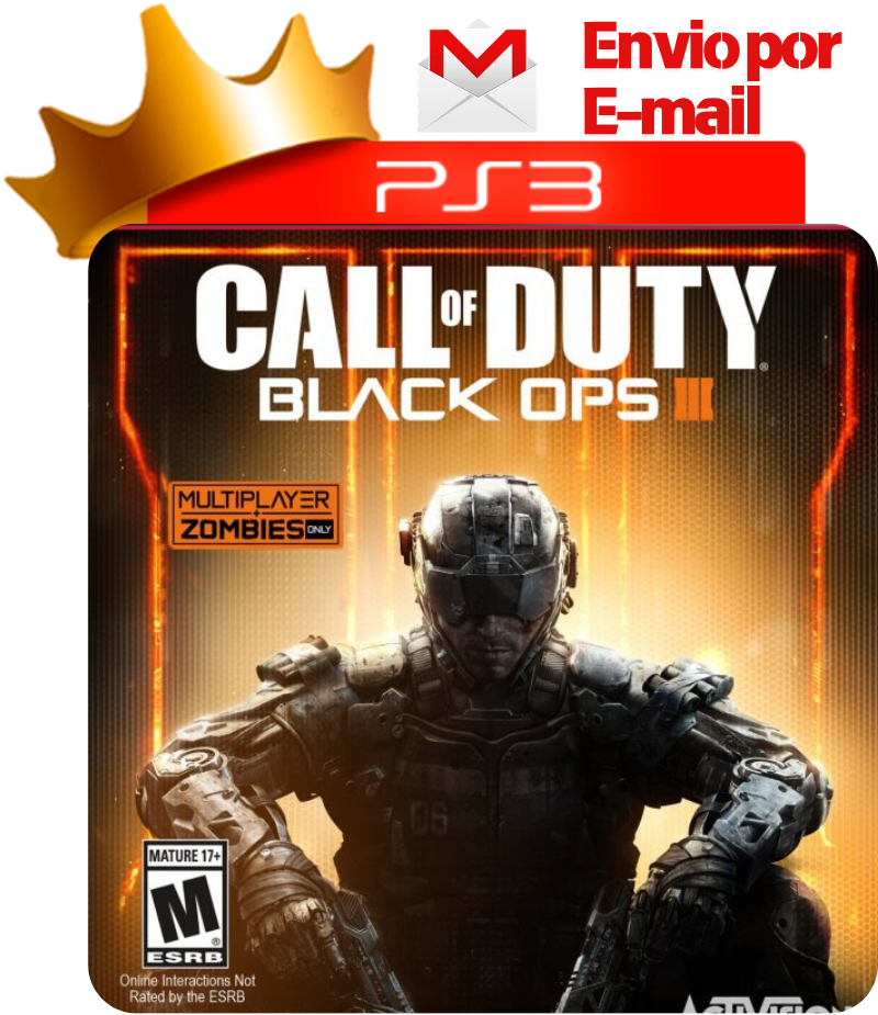 Capa de Call of Duty: Black Ops III para PS3 — O Rei dos Games
