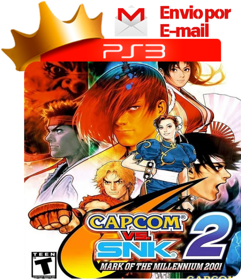 Capa de Capcom vs. SNK 2 para PS3 — O Rei dos Games