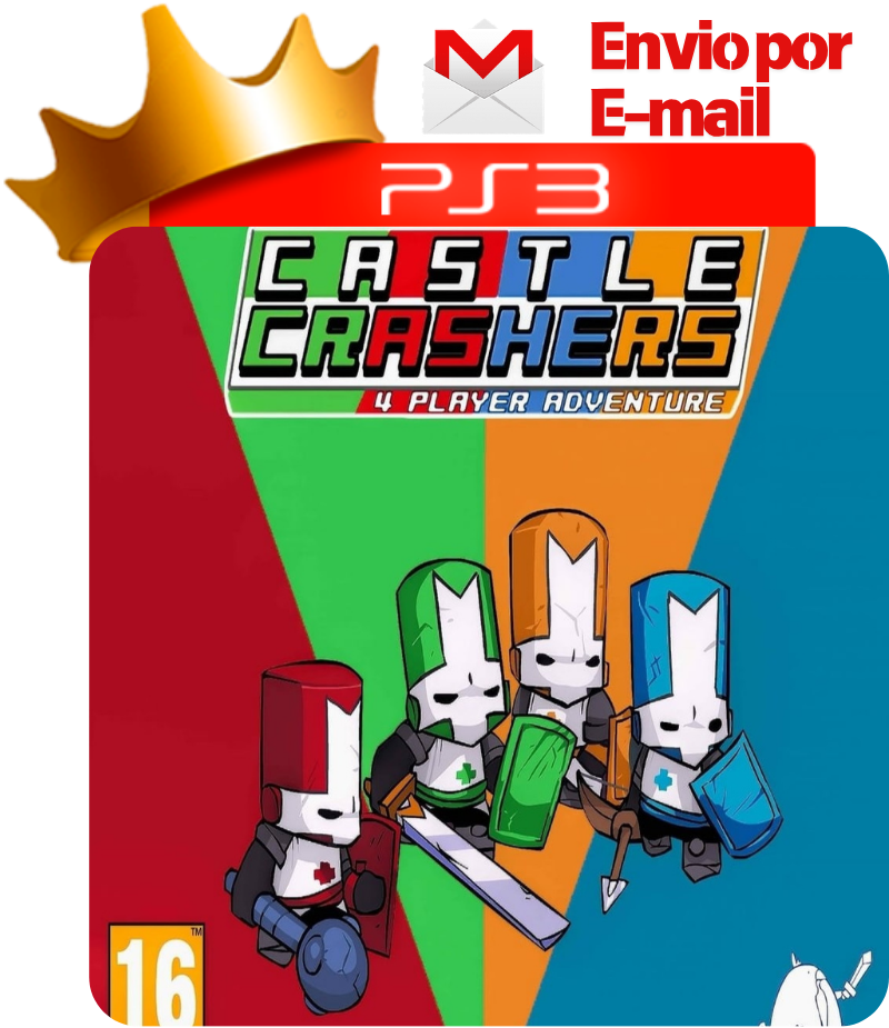 Capa de Castle Crashers para PS3 — O Rei dos Games
