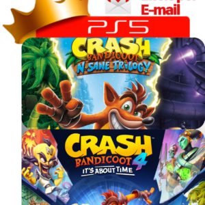 Capa Crash Quadrilogia: N. Sane Trilogy + Crash Bandicoot 4 para PS5 - O Rei dos Games