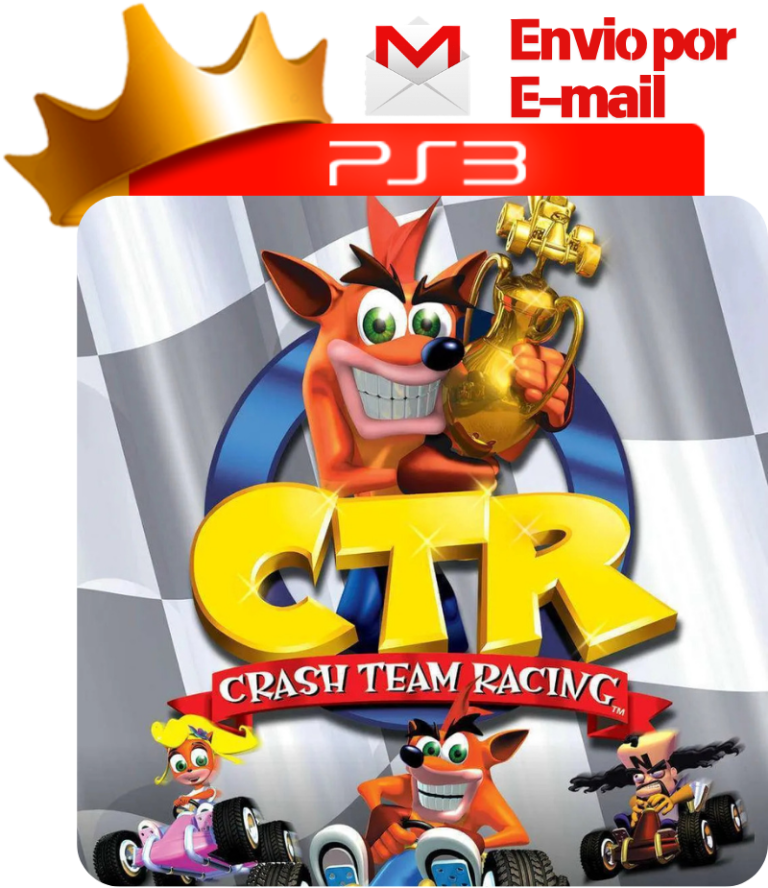 Capa de CTR: Crash Team Racing para PS3 — O Rei dos Games