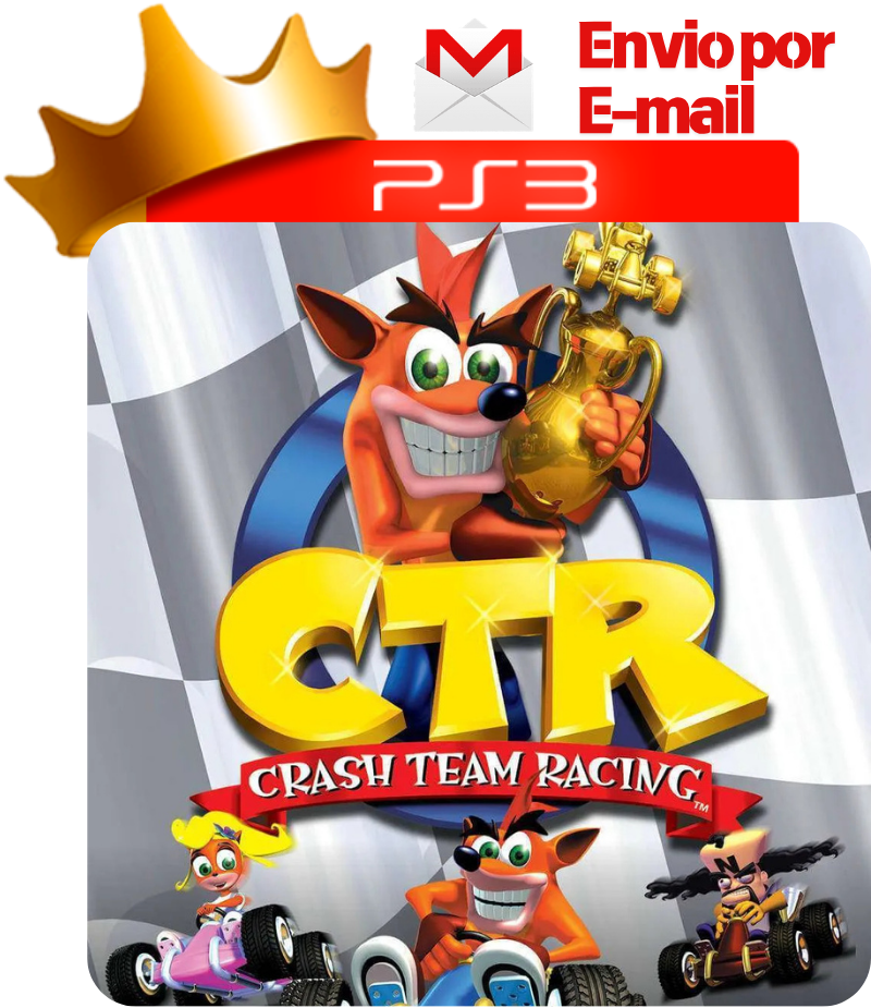 Capa de CTR: Crash Team Racing para PS3 — O Rei dos Games