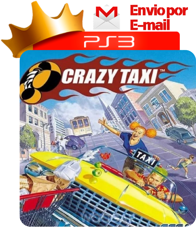Capa de Crazy Taxi para PS3 — O Rei dos Games