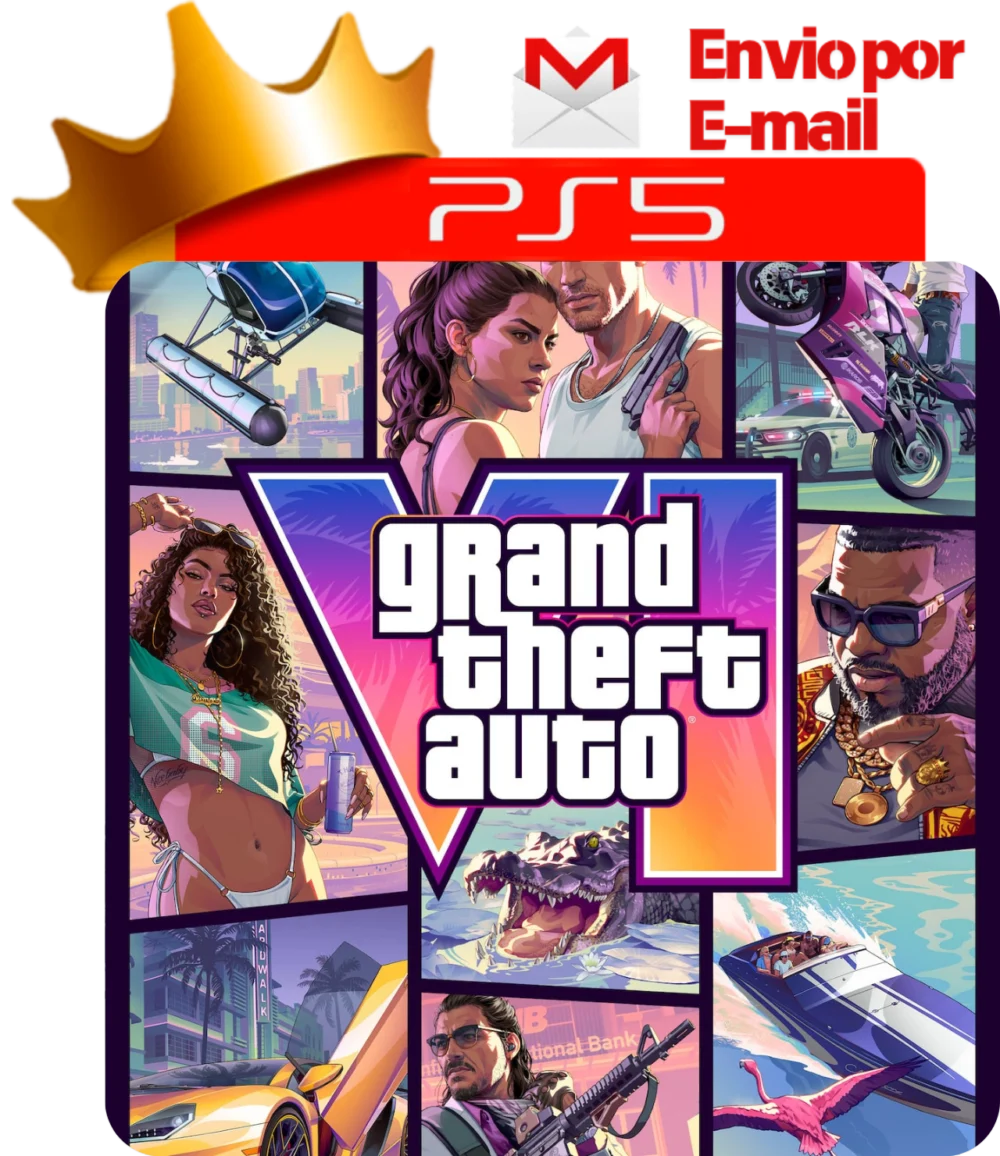 Capa GTA 6 Standard Edition para PS5 - O Rei dos Games