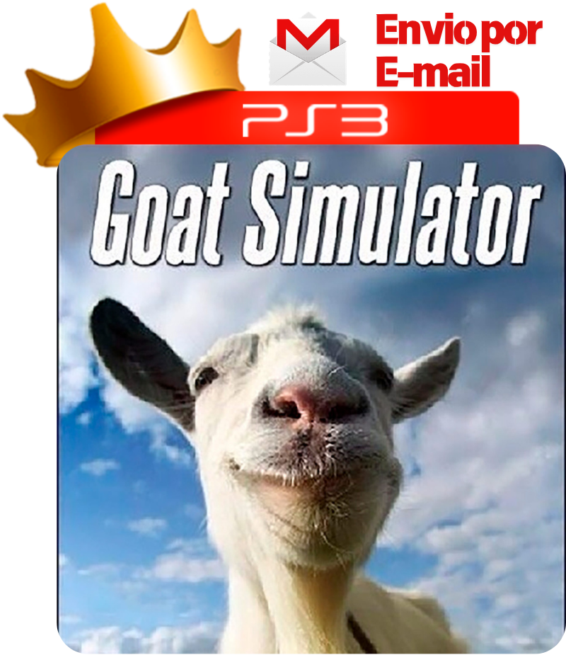 Capa de Goat Simulator para PS3 — O Rei dos Games