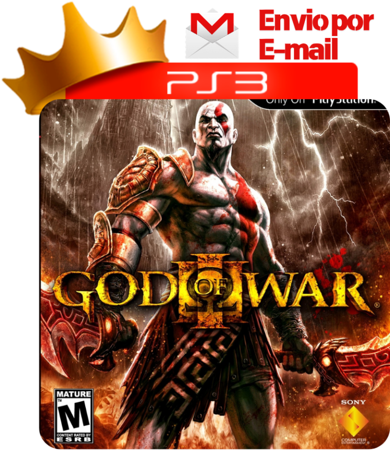 Capa de God of War II para PS3 — O Rei dos Games