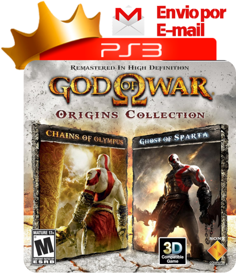Capa de God of War: Origins Collection para PS3 — O Rei dos Games