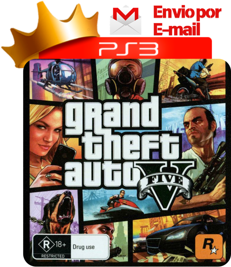 Capa de Grand Theft Auto V para PS3 — O Rei dos Games