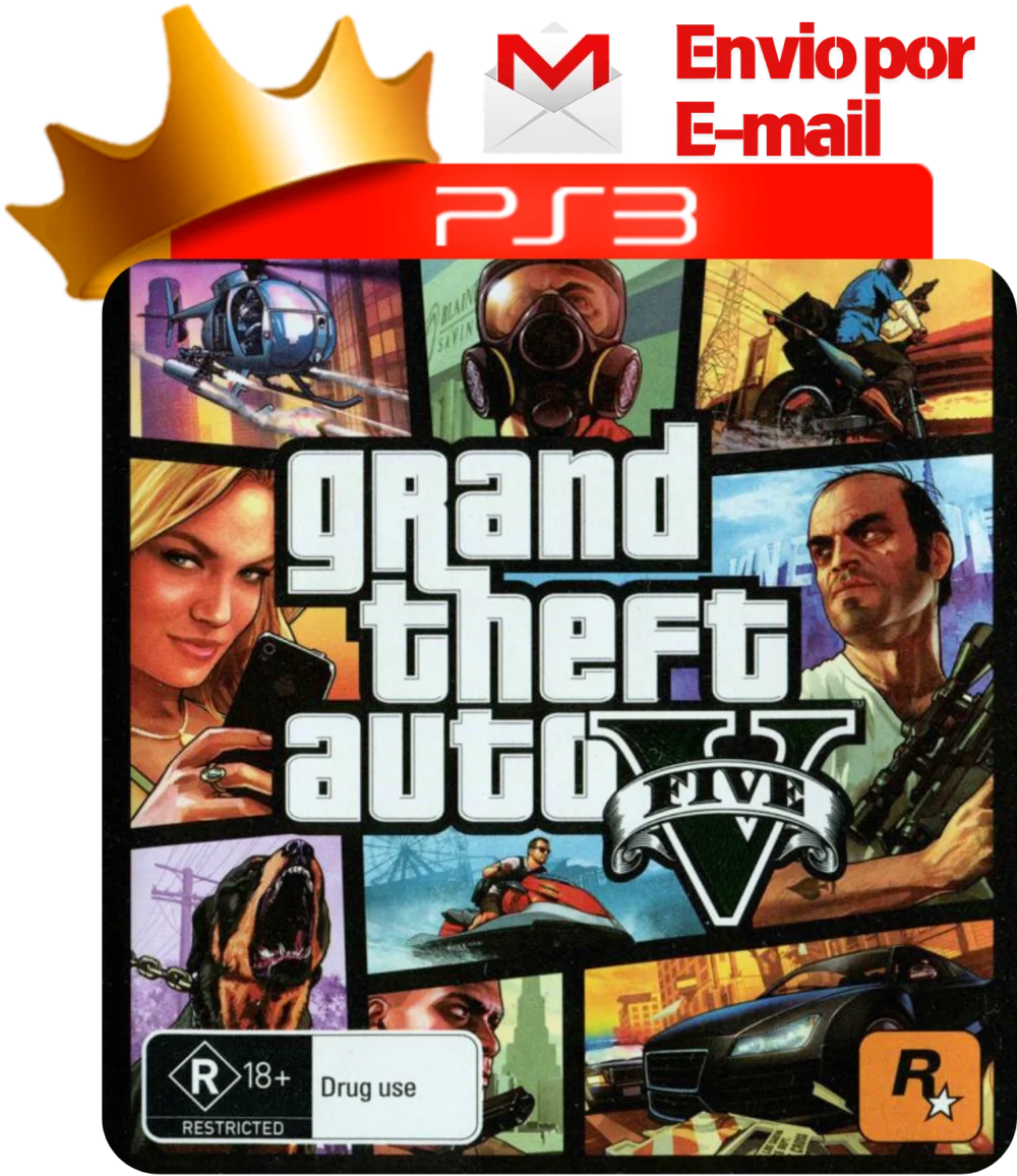 Capa de Grand Theft Auto V para PS3 — O Rei dos Games