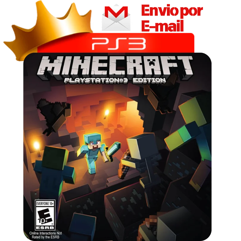 Capa de Minecraft para PS3 — O Rei dos Games