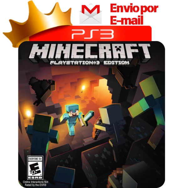 Capa de Minecraft para PS3 — O Rei dos Games