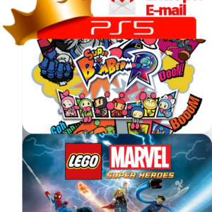 Capa Super Bomberman R + LEGO Marvel Super Heroes para PS5 - O Rei dos Games