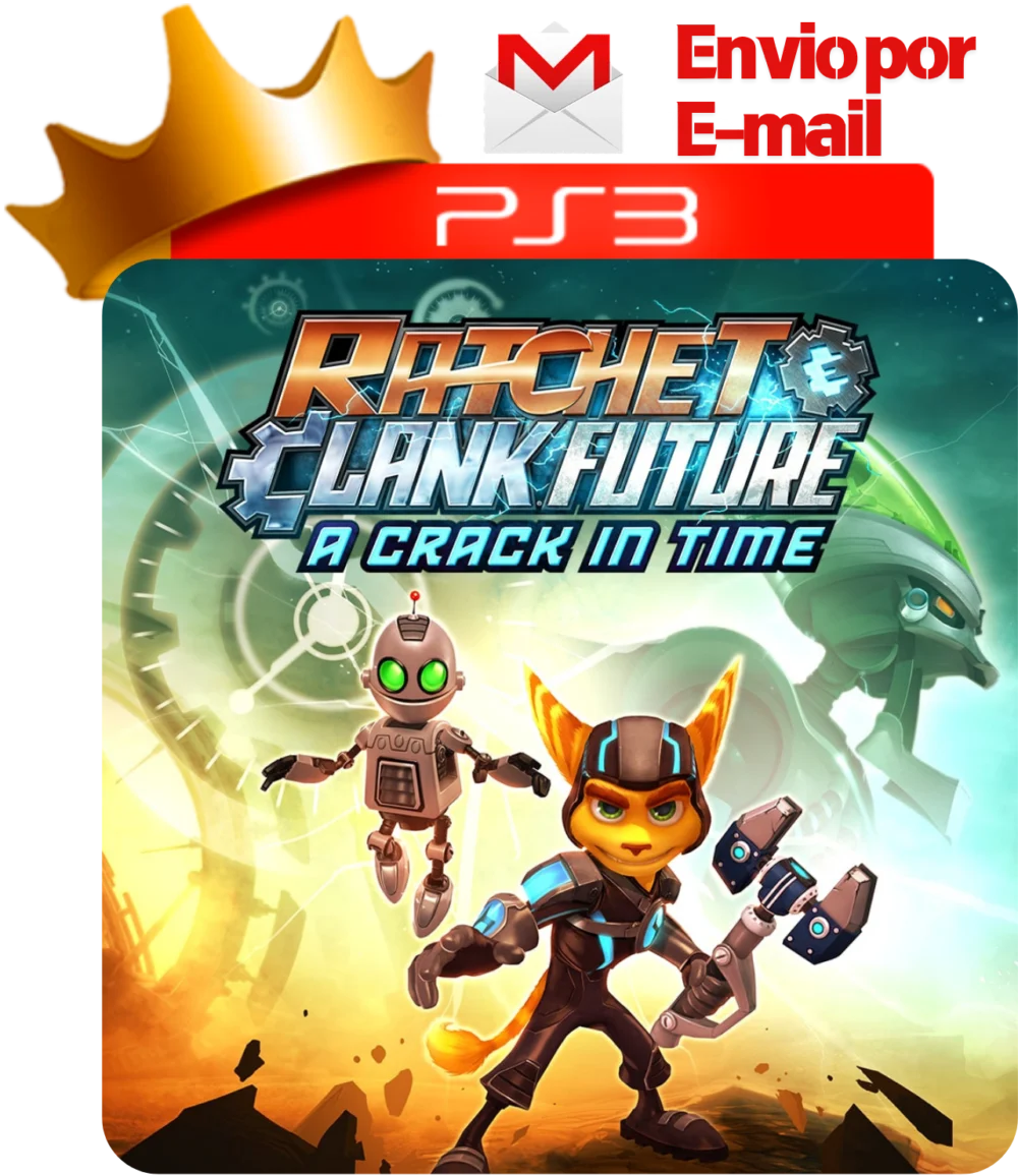 Capa de Ratchet & Clank Future: A Crack in Time para PS3 — O Rei dos Games