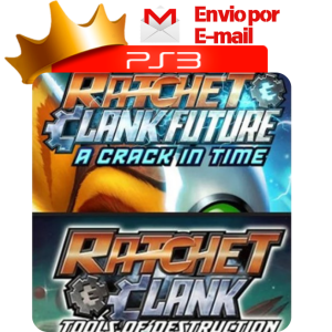 Capa de Ratchet & Clank: Tools of Destruction e A Crack in Time para PS3 — O Rei dos Games