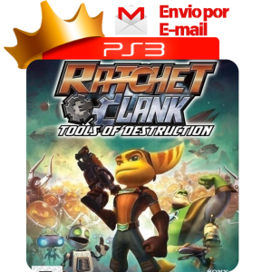 Capa de Ratchet & Clank: Tools of Destruction para PS3 — O Rei dos Games