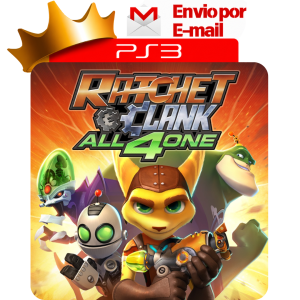 Capa de Ratchet & Clank: All 4 One para PS3 — O Rei dos Games