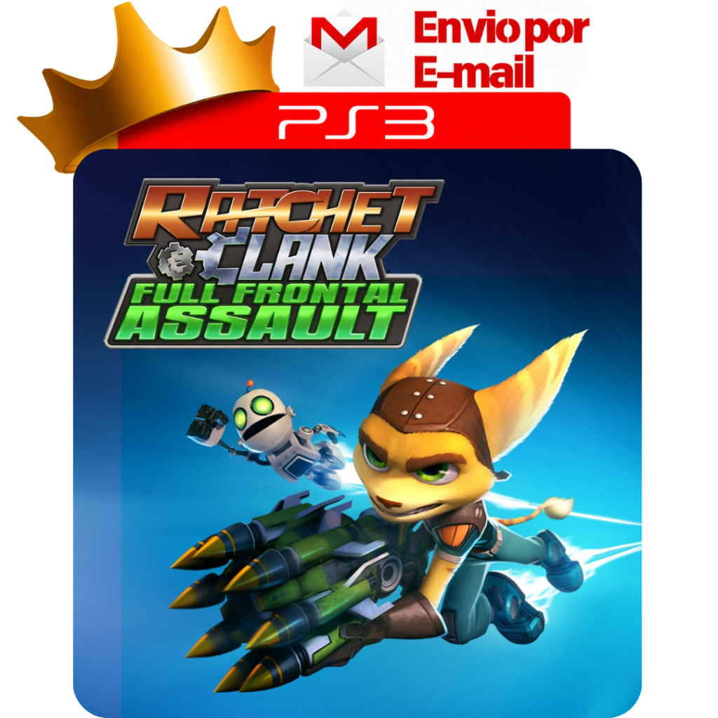 Capa de Ratchet & Clank: Full Frontal Assault para PS3 — O Rei dos Games