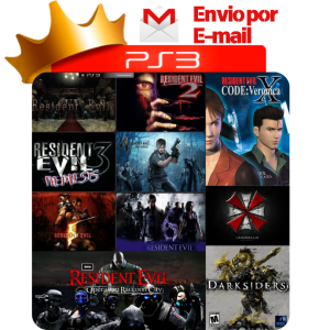 Capa de Resident Evil 1, 2, 3, 4, 5, 6, Code Veronica, Umbrella Chronicles, Darkside Chronicles e Operation Raccoon City para PS3 — O Rei dos Games