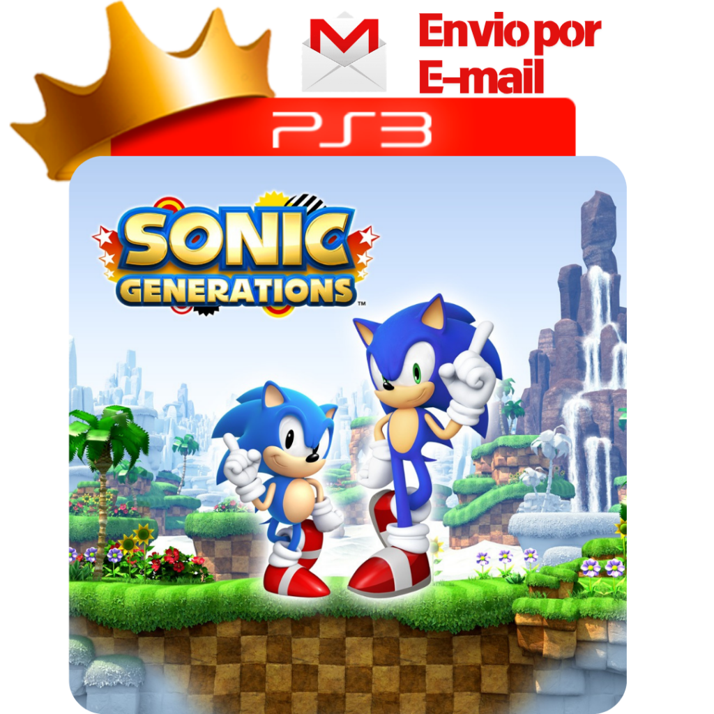 Capa de Sonic Generations para PS3 — O Rei dos Games