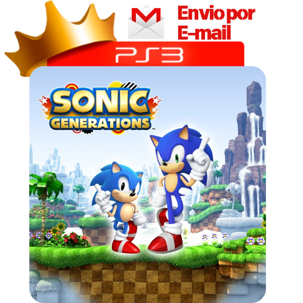 Capa de Sonic Generations para PS3 — O Rei dos Games