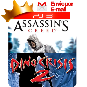 Capa de Assassin's Creed e Dino Crisis 2 para PS3 — O Rei dos Games