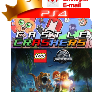 Capa Castle Crashers + LEGO Jurassic World para PS4 - O Rei dos Games