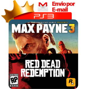 Capa de Max Payne 3 e Red Dead Redemption para PS3 — O Rei dos Games
