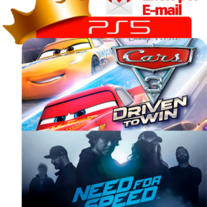 Capa Carros 3: Correndo para Vencer + Need for Speed para PS5 - O Rei dos Games
