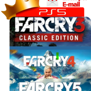 Capa Far Cry 3 Classic Edition + Far Cry 4 + Far Cry 5 para PS5 - O Rei dos Games