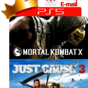 Capa Mortal Kombat X + Just Cause 3 para PS5 - O Rei dos Games