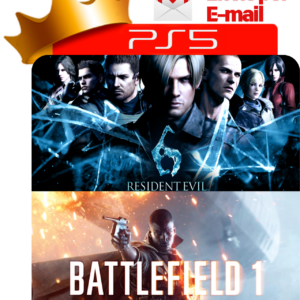 Capa Resident Evil 6 + Battlefield 1 Revolution para PS5 - O Rei dos Games