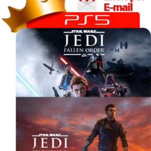 Capa Star Wars Jedi: Fallen Order + Star Wars Jedi: Survivor para PS5 - O Rei dos Games