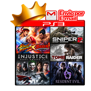 Street Fighter X Tekken, Sniper Ghost Warrior 2, Tomb Raider, Injustice e Resident Evil 6 para PS3 - O Rei dos Games
