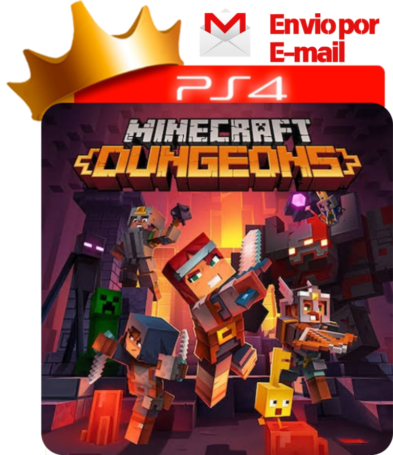 Minecraft Dungeons para PS4 - O Rei dos Games