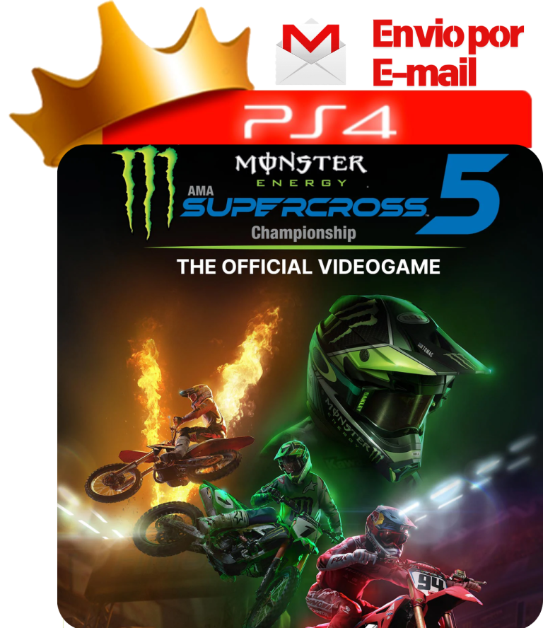 Monster Energy Supercross: The Official Videogame 5 para PS4 - O Rei dos Games