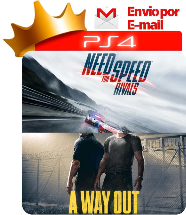 A Way Out + Need For Speed Rivals para PS4 - O Rei dos Games
