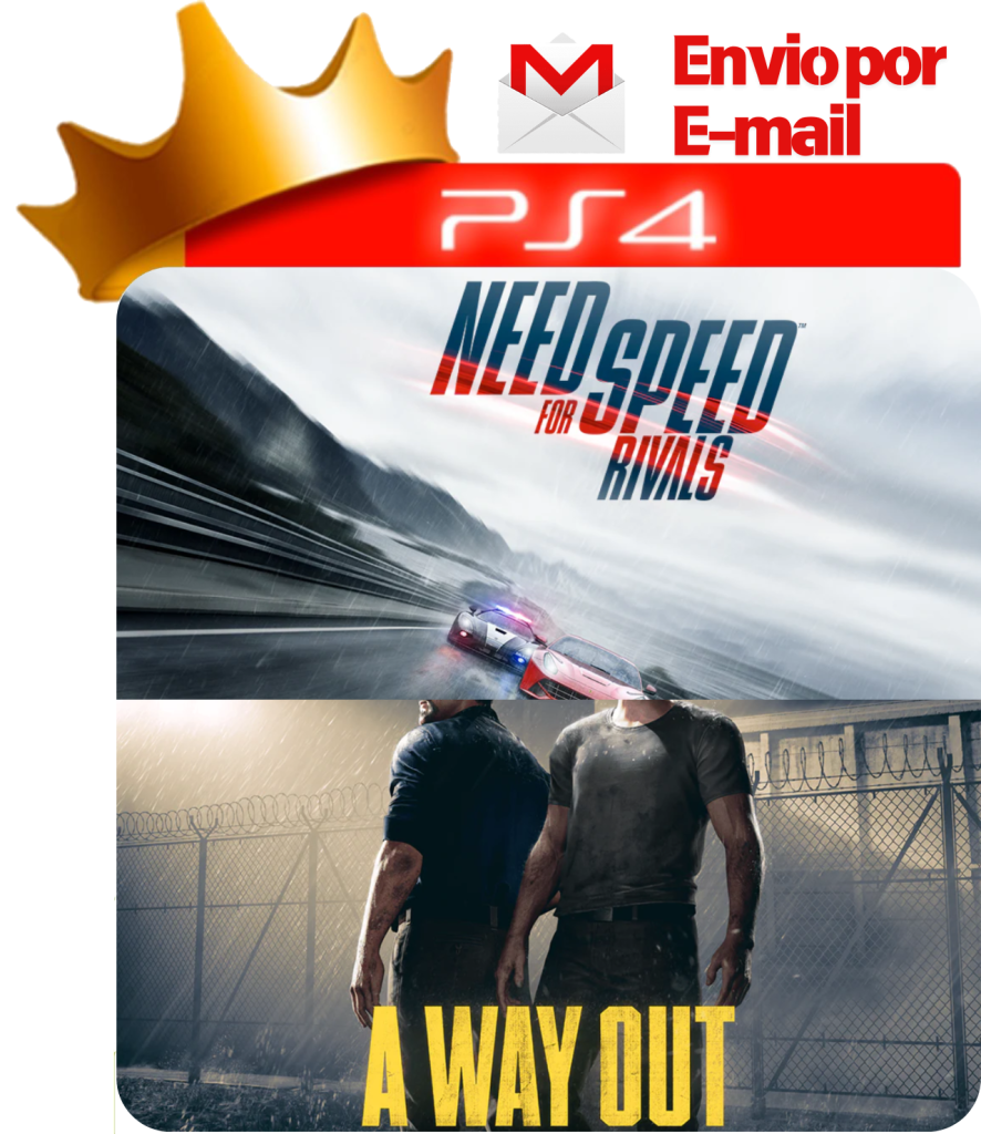A Way Out + Need For Speed Rivals para PS4 - O Rei dos Games