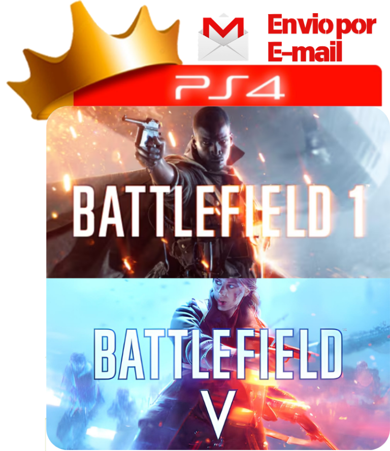 Battlefield 5 + Battlefield 1 para PS4 - O Rei dos Games
