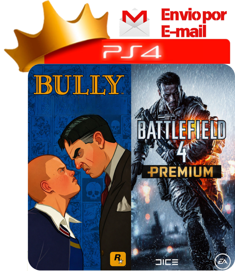 Bully + Battlefield 4 Premium para PS4 - O Rei dos Games