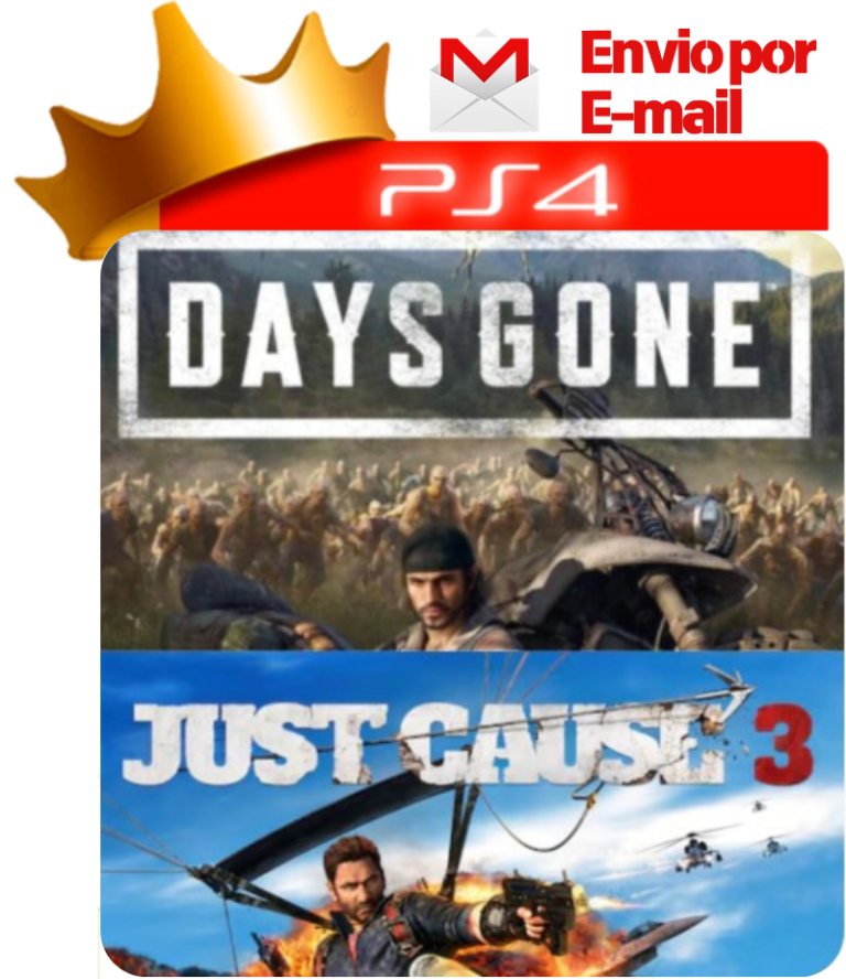 Days Gone + Just Cause 3 para PS4 - O Rei dos Games